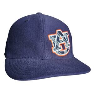 Auburn University Tigers Top of the World Hat Flex Fit XL Plaid on‎ Navy